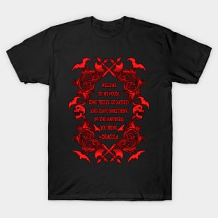 Dracula Welcome Quote T-Shirt